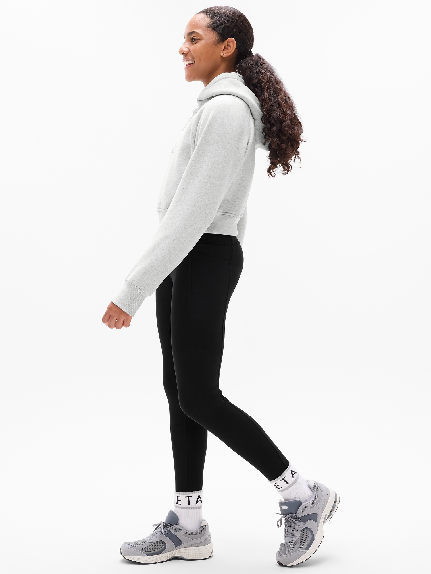 Athleta Girl All Day Half Zip Hoodie