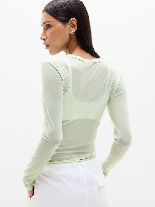 Image number 3 showing, Sheer Mesh Top