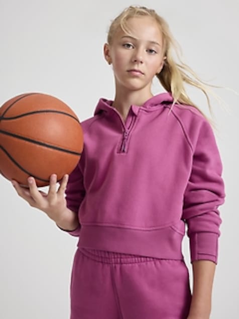 Athleta Girl All Day Half Zip Hoodie