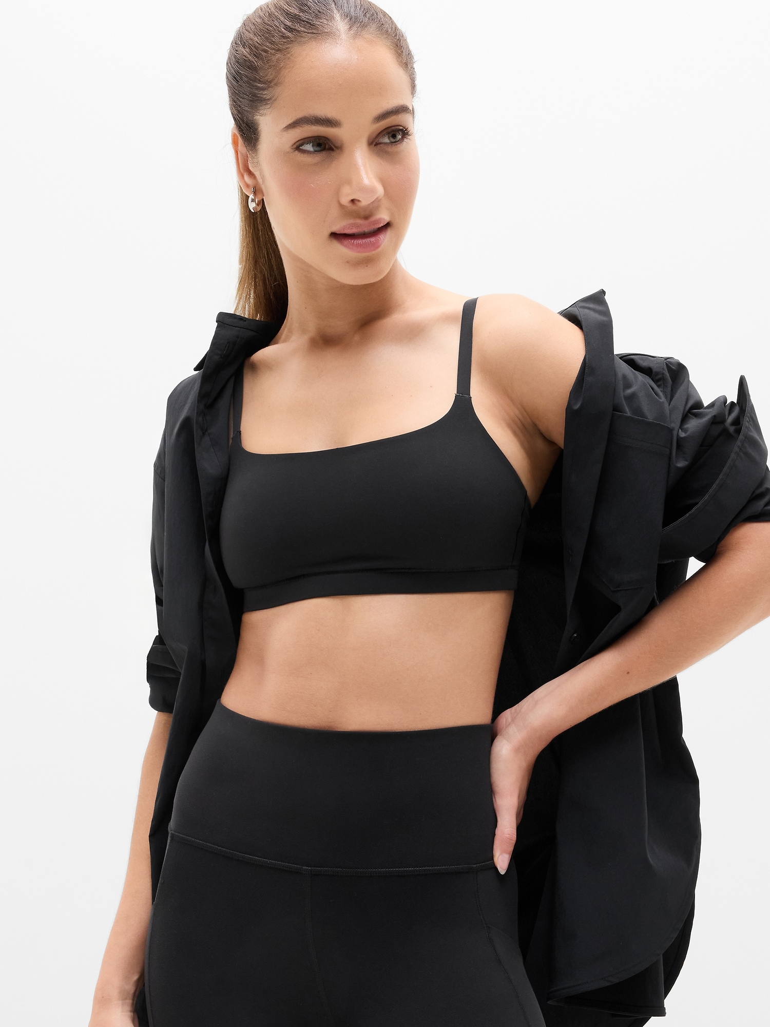Бралетт BodyMove A-C — Athleta, цвет: Чёрный