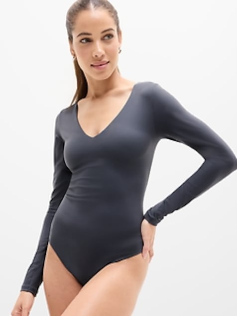 BodyMove Plunge Long Sleeve Bodysuit