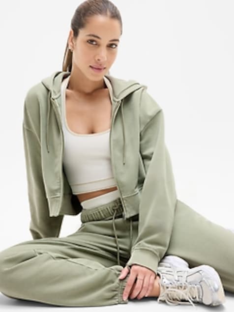 Forever Fleece Crop Full Zip