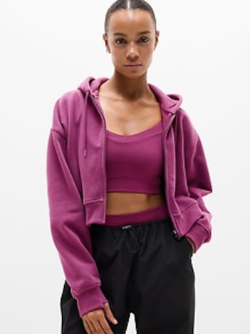 Forever Fleece Crop Full Zip