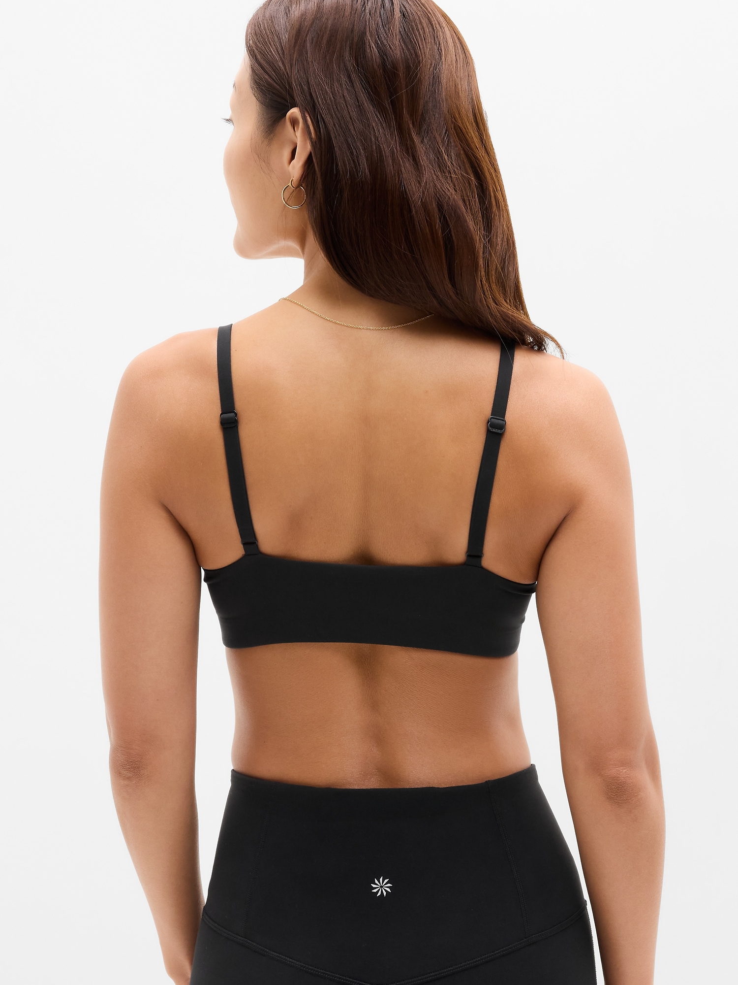 Бралетт BodyMove A-C, глубокий вырез — Athleta, цвет: Чёрный — фото 2