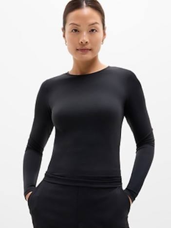 BodyMove Crew Neck Long Sleeve Top