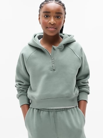 Athleta Girl All Day Half Zip Hoodie