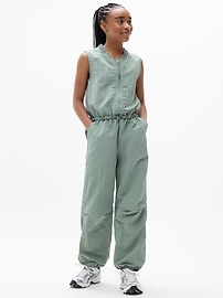 Image number 1 showing, Athleta Girl Utility Woven Jumpsuit