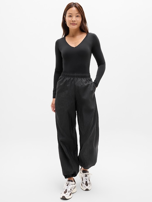 Image number 2 showing, BodyMove Plunge Long Sleeve Bodysuit