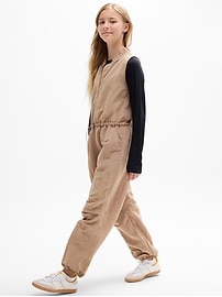 Image number 3 showing, Athleta Girl Utility Woven Jumpsuit