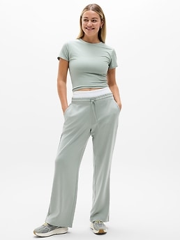 Signature Rib Crop Tee - Green - image 4