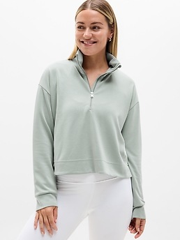 Seasoft Quarter Zip - Green - image 3