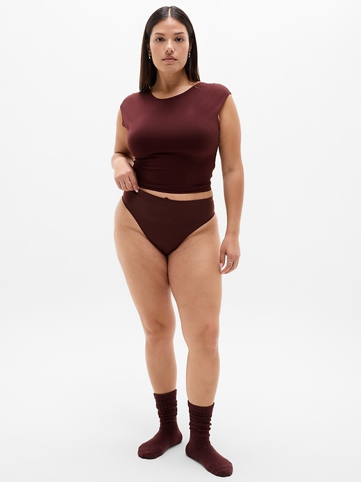 Image number 5 showing, BodyMove High Rise Thong Underwear