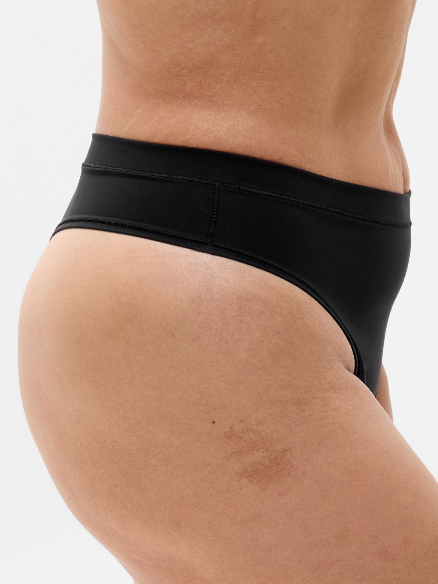 Трусы-стринги BodyMove, высокая посадка — Athleta, цвет: Чёрный — фото 6