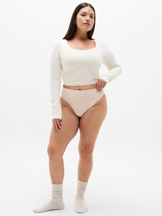 Image number 5 showing, BodyMove High Rise Thong Underwear