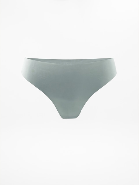 Sleek Form No Show Thong Underwear - Nickle