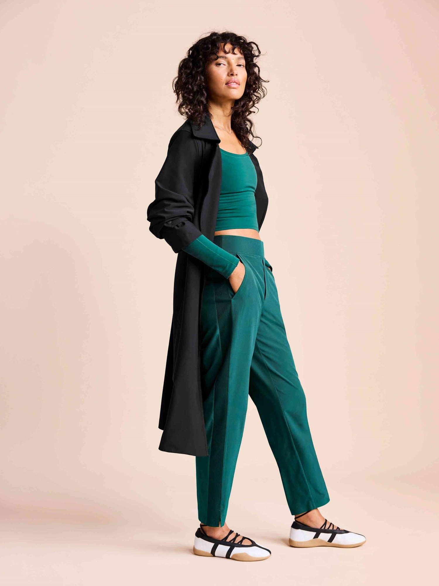 Athleta Brooklyn Mid Rise Ankle Pant In Green