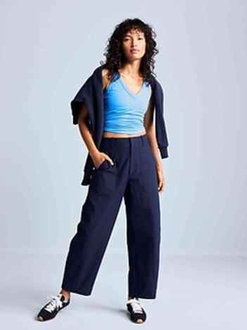 Skyline High Rise Barrel Leg Pant