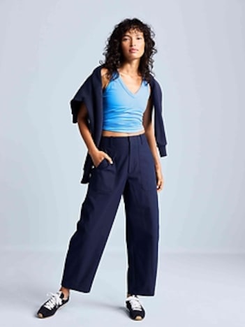 Skyline High Rise Barrel Leg Pant