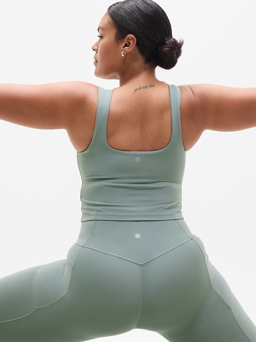 Image number 2 showing, Transcend Square Neck Crop Sports Bra D-DD