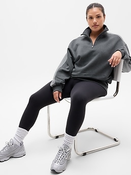 Forever Fleece 1/4 Zip Sweatshirt - Gray - View 28