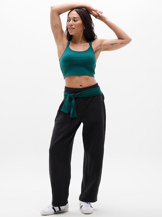 Image number 5 showing, Forever Fleece Mid Rise Barrel Pant
