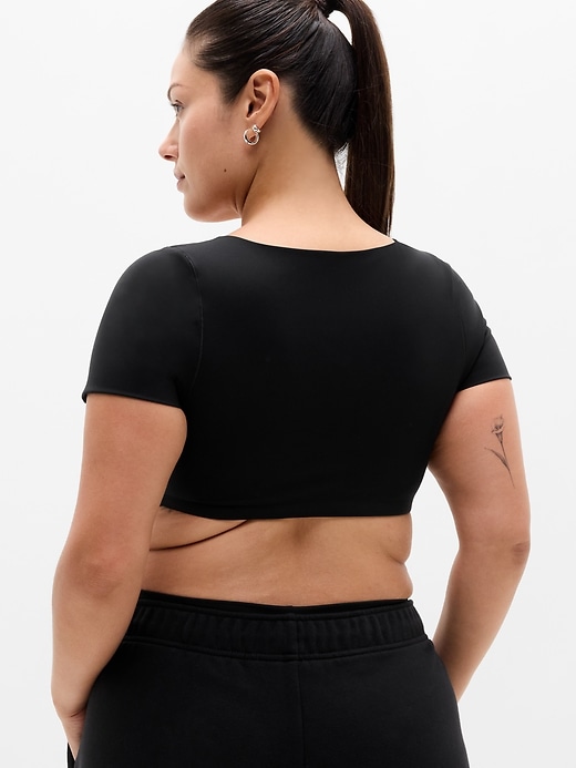 Image number 7 showing, BodyMove Square Neck Crop Tee