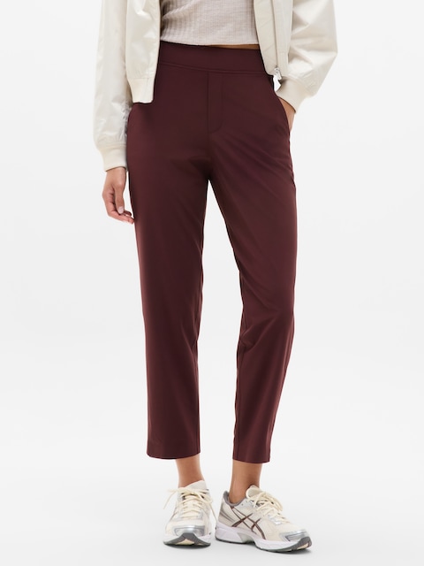 Brooklyn Mid Rise Ankle Pant - Garnet