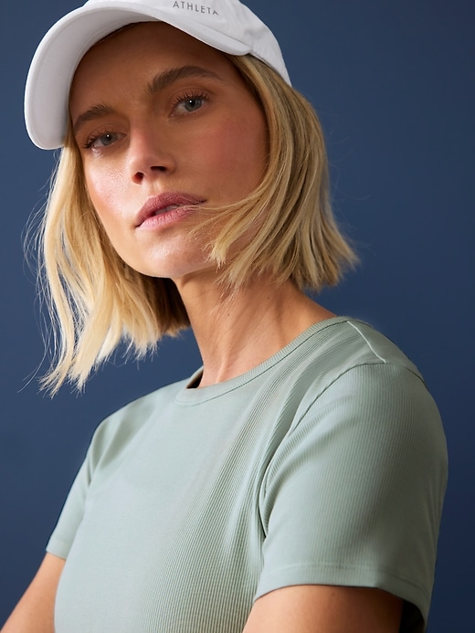 Image number 2 showing, Signature Rib Crop Tee