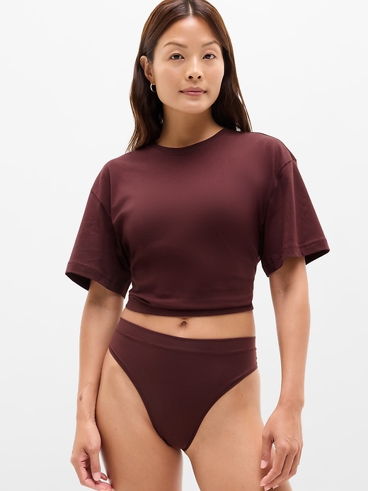 Image number 1 showing, BodyMove High Rise Thong Underwear