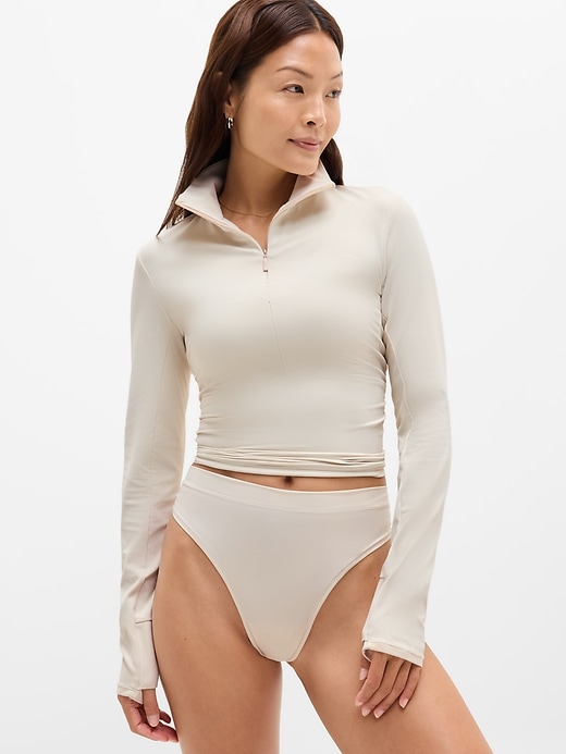 Image number 1 showing, BodyMove High Rise Thong Underwear