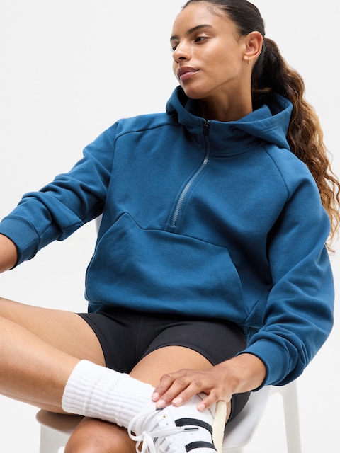 Forever Fleece 1/2 Zip Hoodie - Maritime