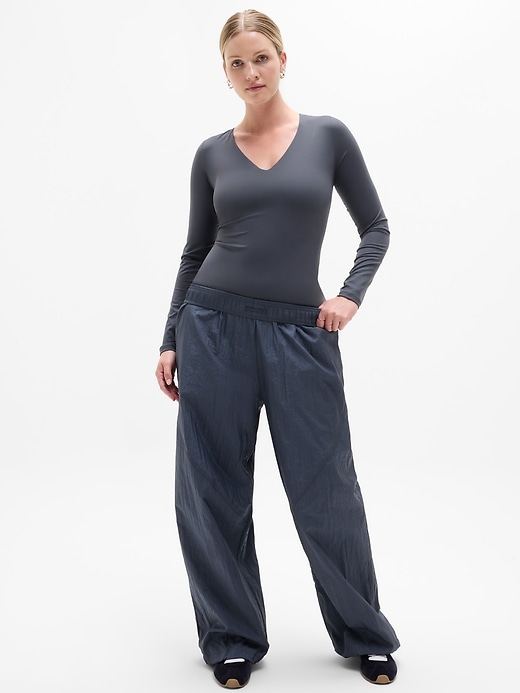 Image number 6 showing, BodyMove Plunge Long Sleeve Bodysuit