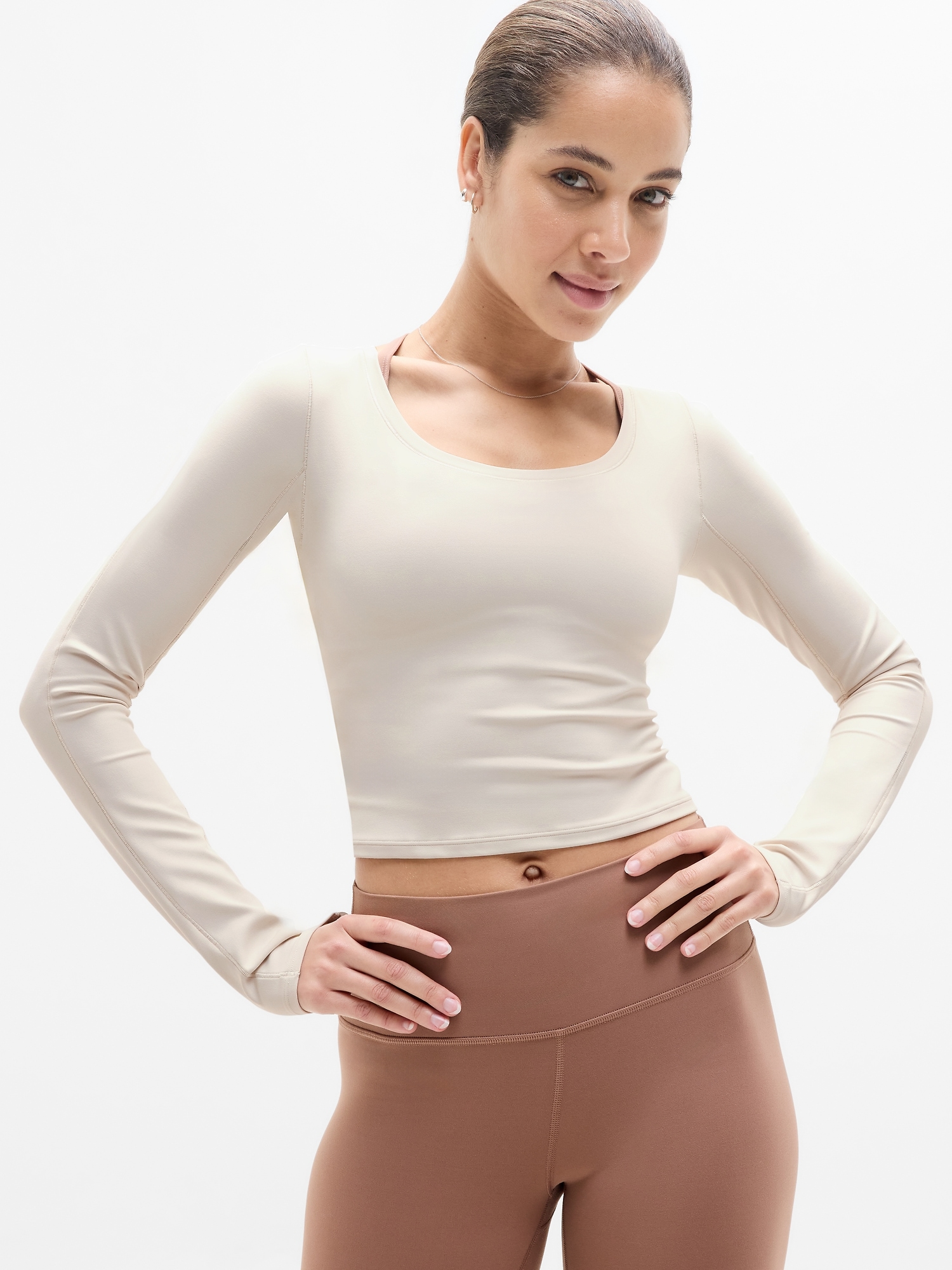 Athleta Transcend Top In Neutral