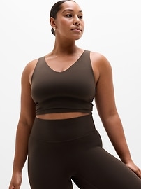 Image number 1 showing, Transcend V-Neck Crop Sports Bra D-DD