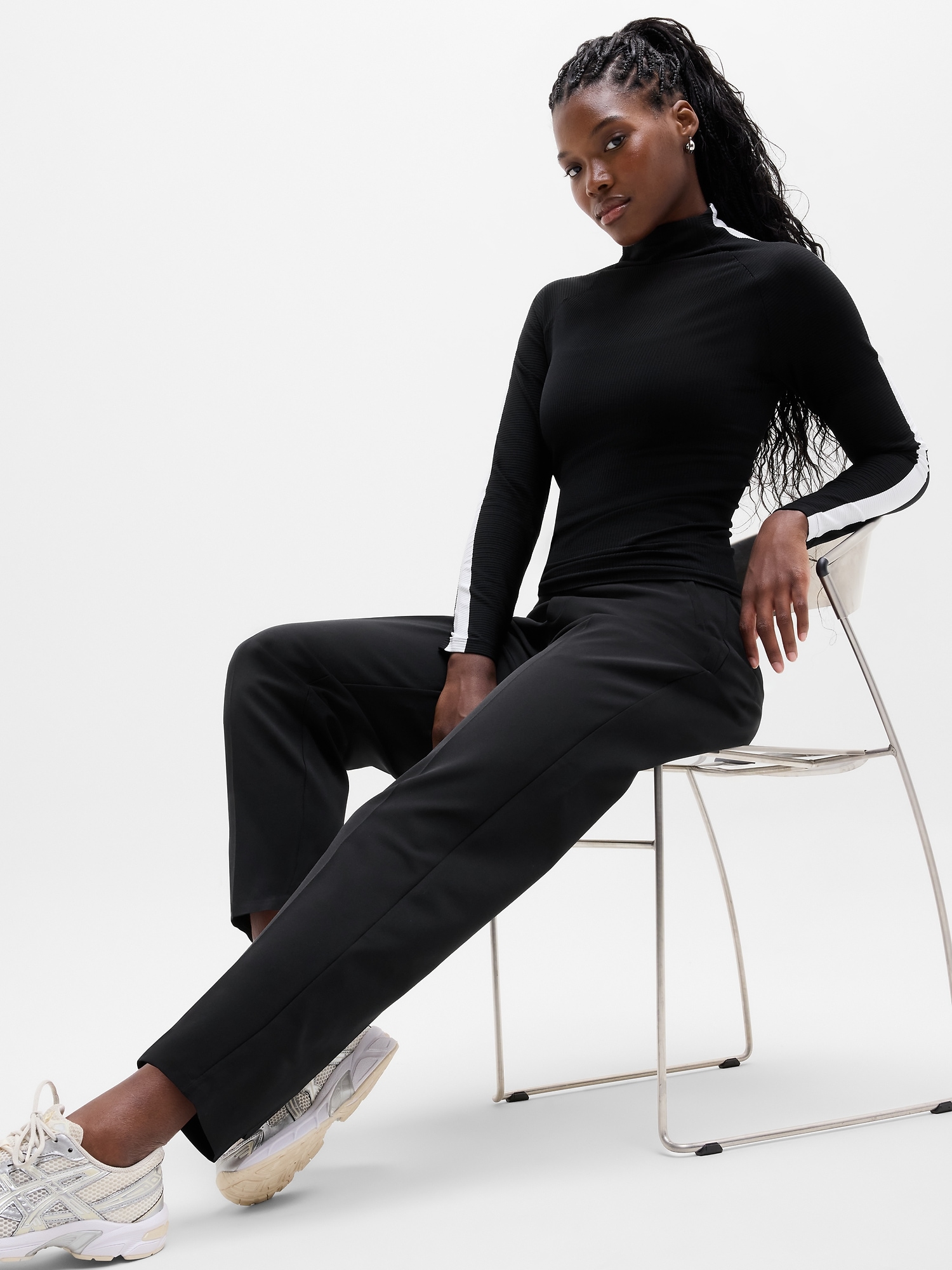 Renew Seamless Mock Neck Top