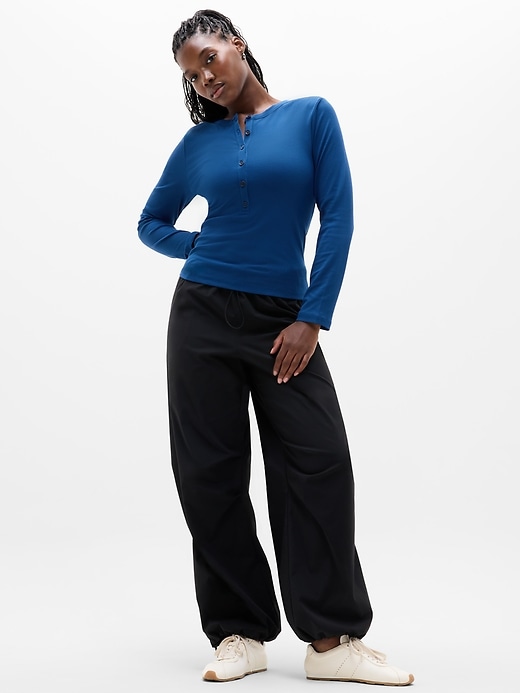 Image number 6 showing, Signature Rib Long Sleeve Henley Top