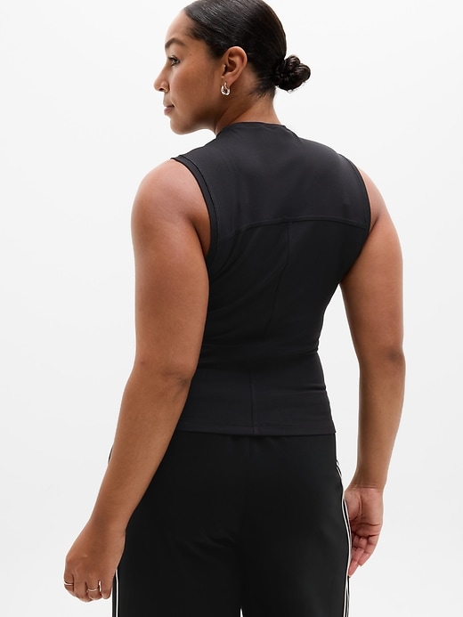 Image number 7 showing, Signature Rib Mock Neck Tank