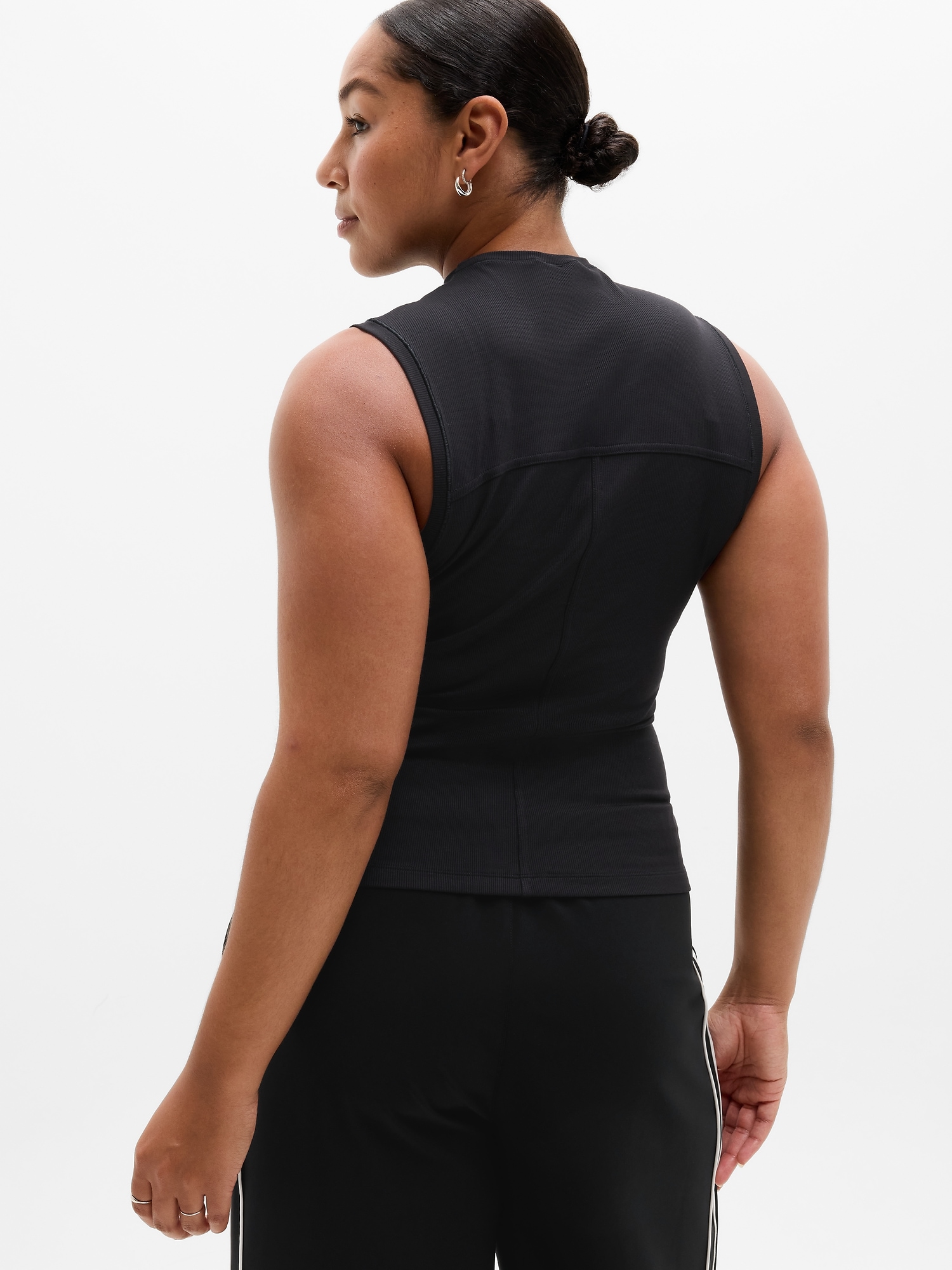 Signature Rib Mock Neck Tank