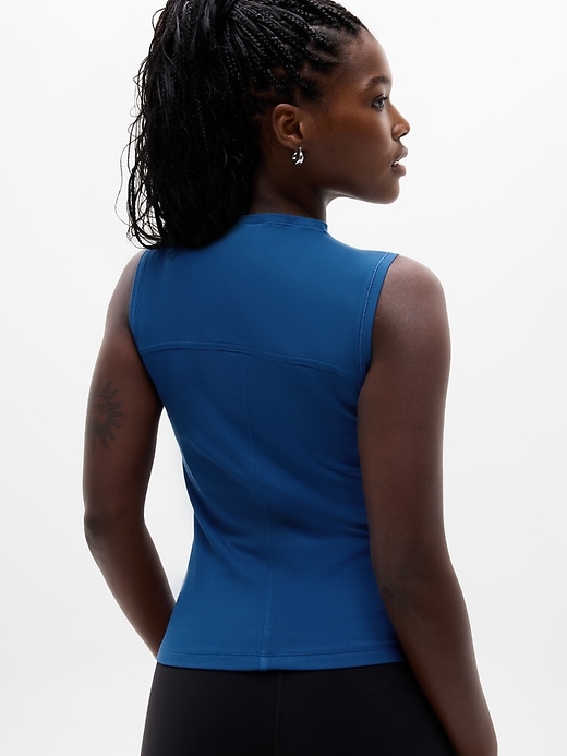 Image number 7 showing, Signature Rib Mock Neck Tank