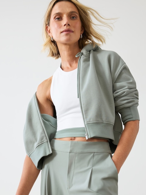 Forever Fleece Crop Full Zip - Vera