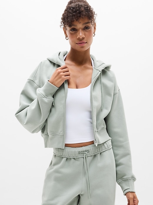 Image number 6 showing, Forever Fleece Crop Full Zip