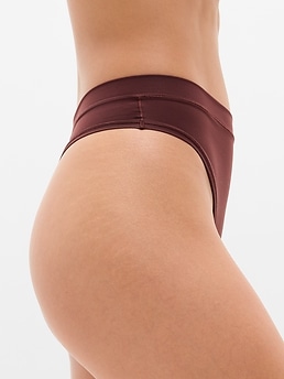 BodyMove High Rise Thong Underwear - Red - image 2