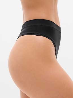 BodyMove High Rise Thong Underwear - Black - image 2