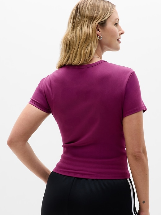 Image number 5 showing, Signature Rib Crop Tee