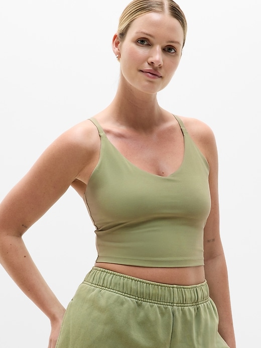 Image number 1 showing, V-Neck Crop Bra