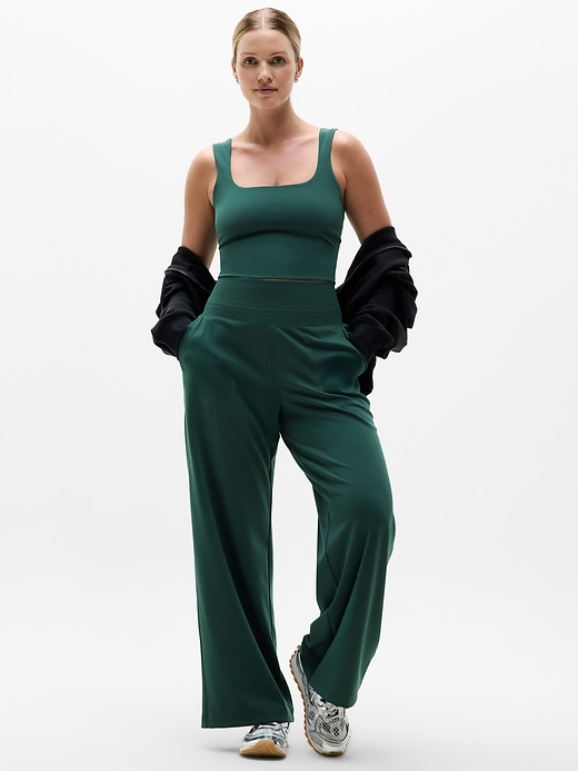 Image number 3 showing, Transcend Square Neck Crop Sports Bra A-C