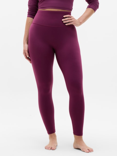 Elation No Front Seam Legging - Plum