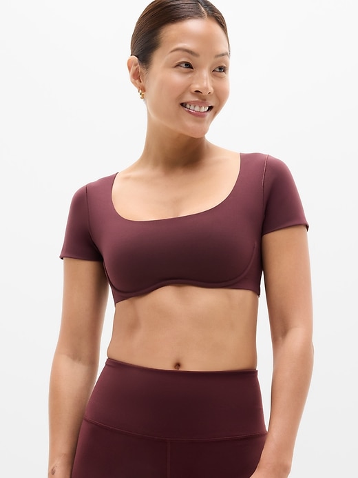 Image number 2 showing, BodyMove Square Neck Crop Tee