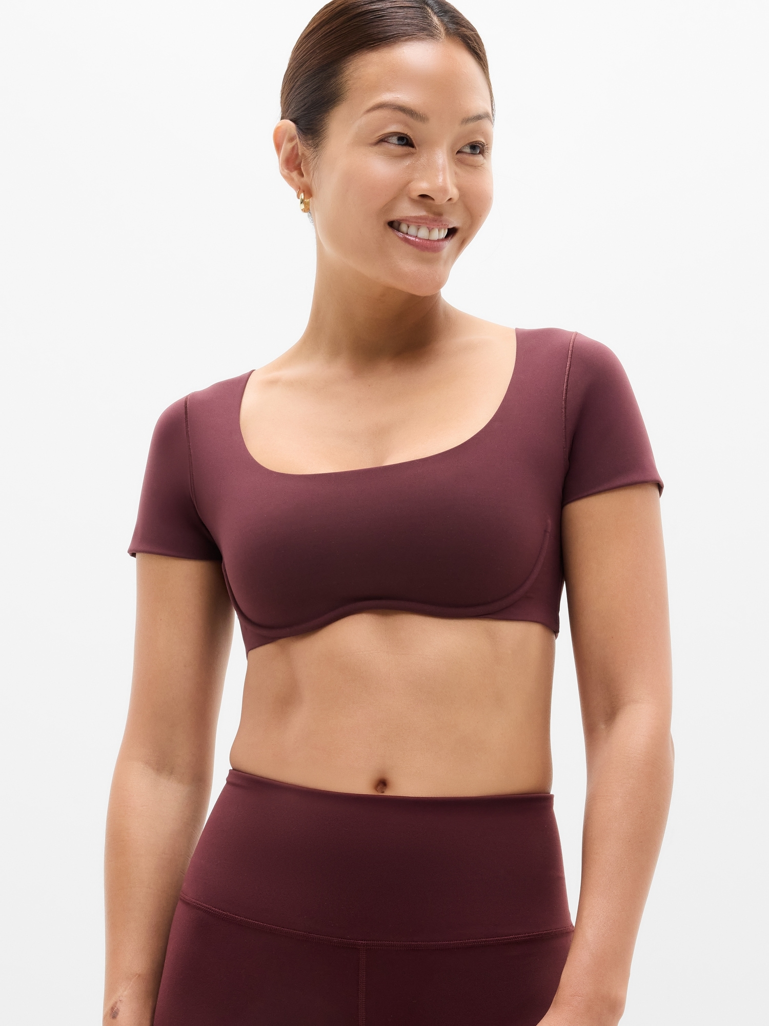 BodyMove Square Neck Crop Tee