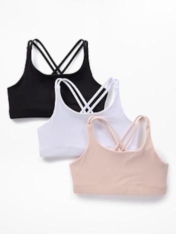 Athleta Girl Upbeat Bra 3-Pack